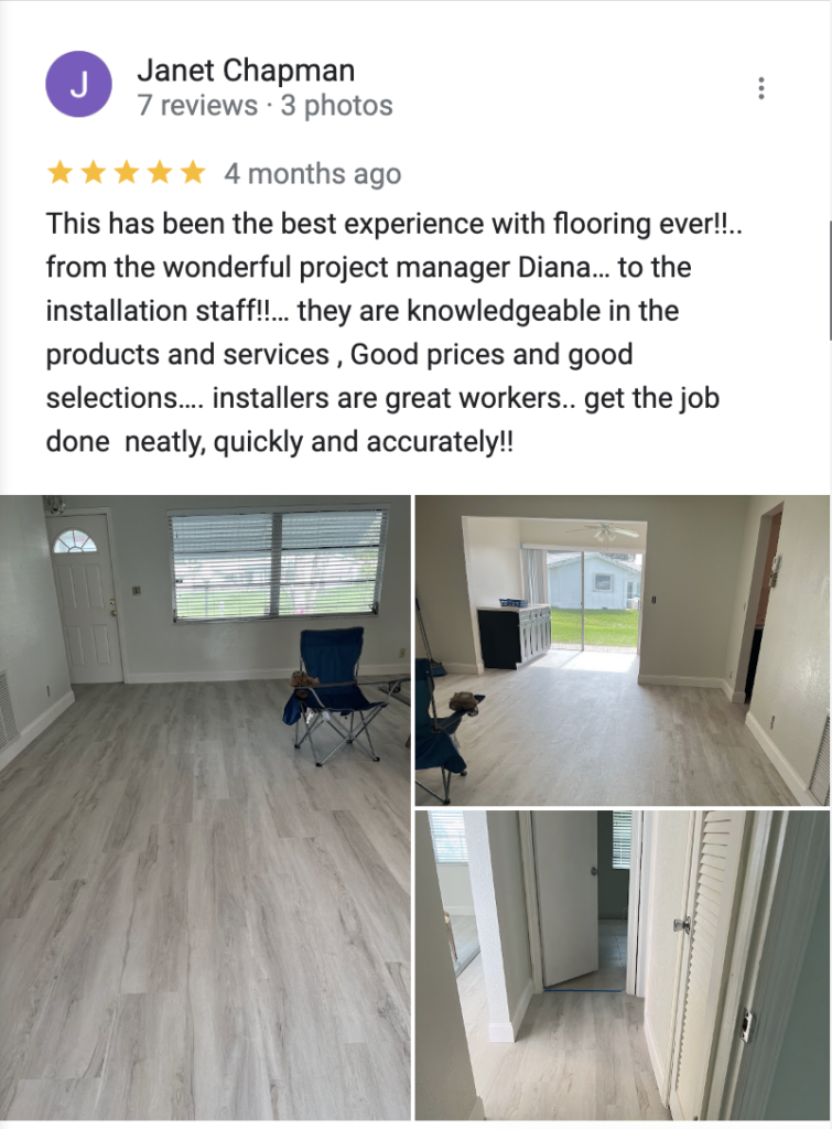 Review for Bright Flooring Designers-Heather